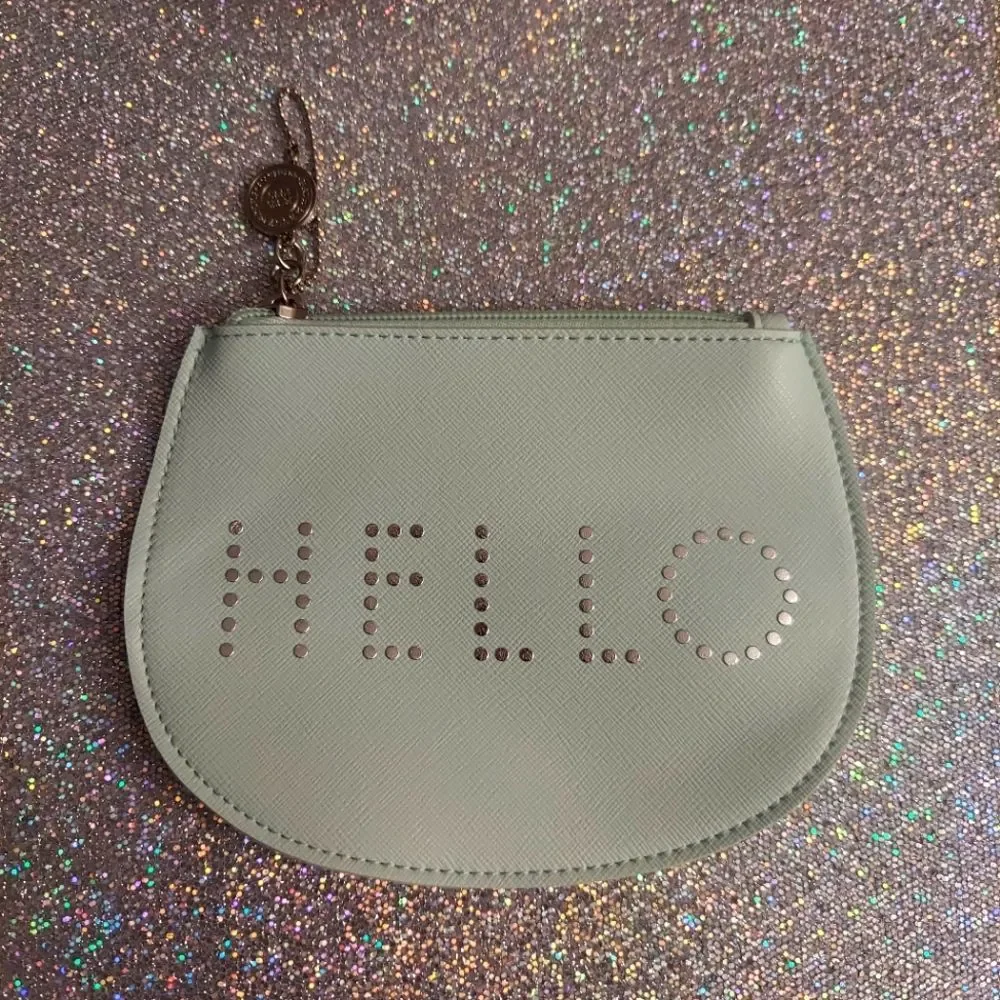 Mint Green Bath and Body Works HELLO Coin Pouch - Picture 1 of 4